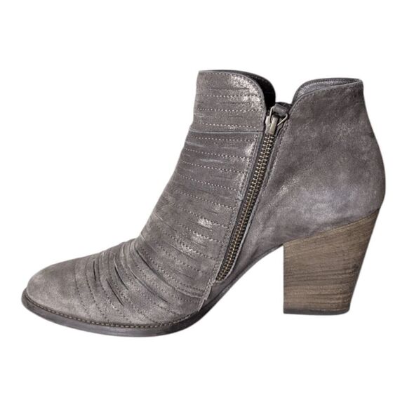 PAUL GREEN Malibu Grey Suede Ankle Boot Size 5.5(US8) - Picture 6 of 9